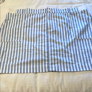 Lee Blue and White Mini Pencil Skirt